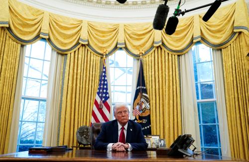 President Donald Trump in the Oval Office